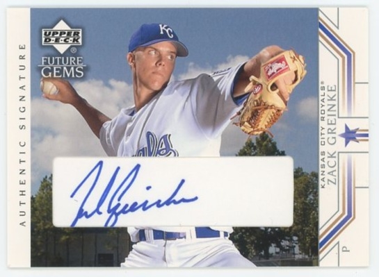 2002 Upper Deck Future Gems Autographed Lot incl. Zach Greinke